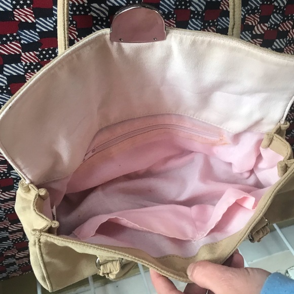 🟢2 FOR $15❣️CUTE GAP PURSE *SALE! *LIGHT TAN & SILVER *PINK *VINTAGE Y2K! - Picture 8 of 11